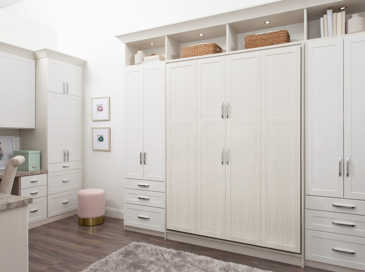 Murphy Bed In Morning Mist Snowdrift Inspired Closets