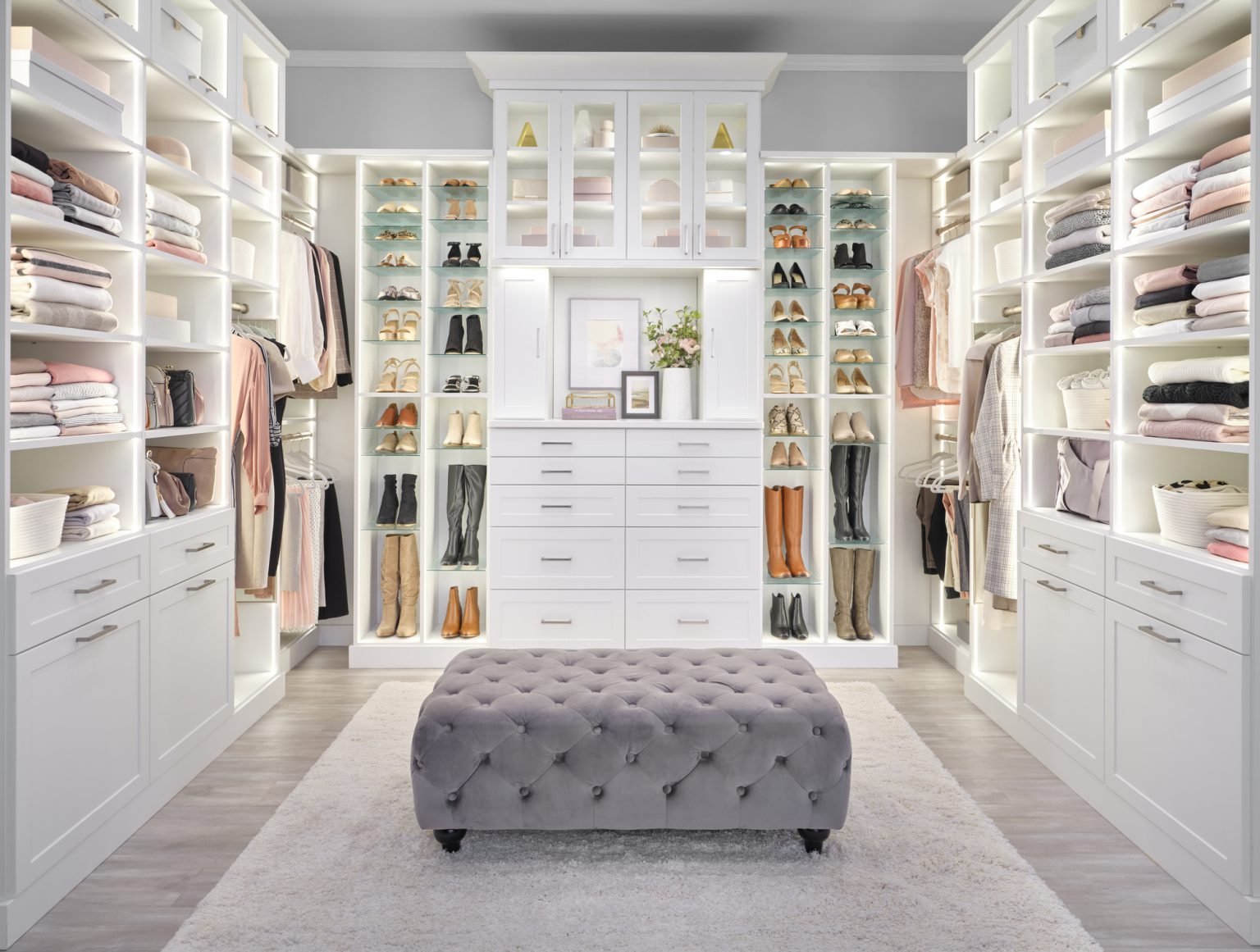 Custom Boutique Closet | Closet Lighting Solutions | Inspired Closets