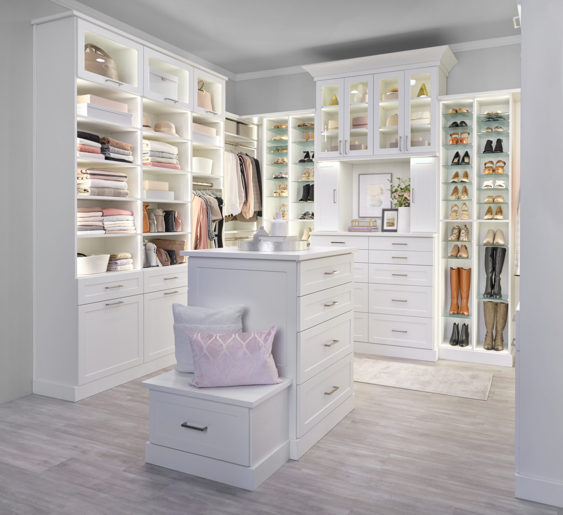 Custom Boutique Closet Closet Lighting Solutions Inspired Closets