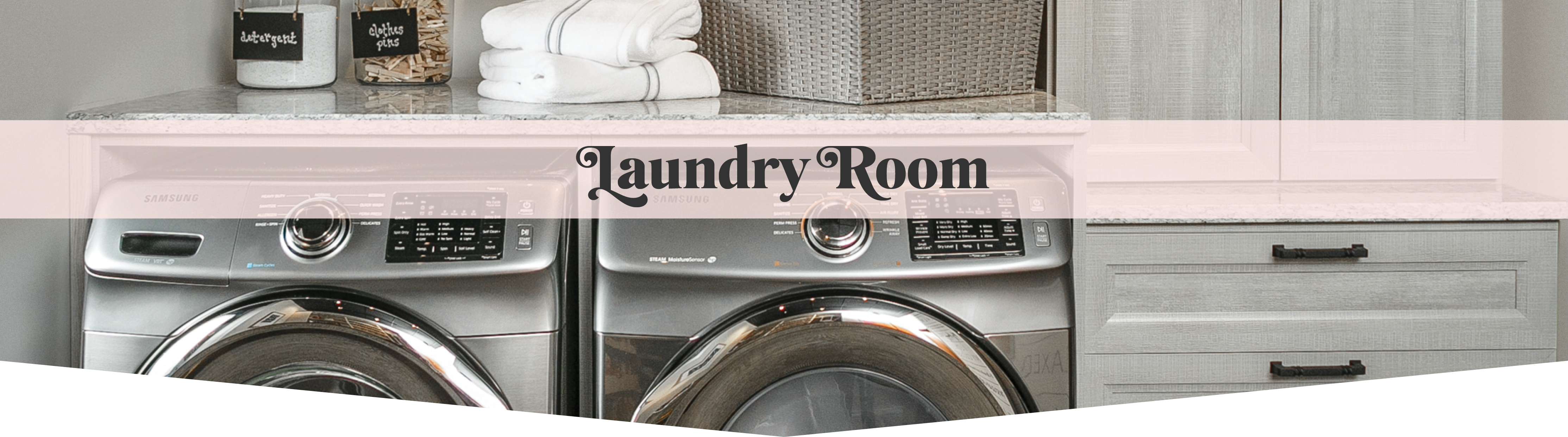 Custom laundry room cabinet solutions from Inspired Closets