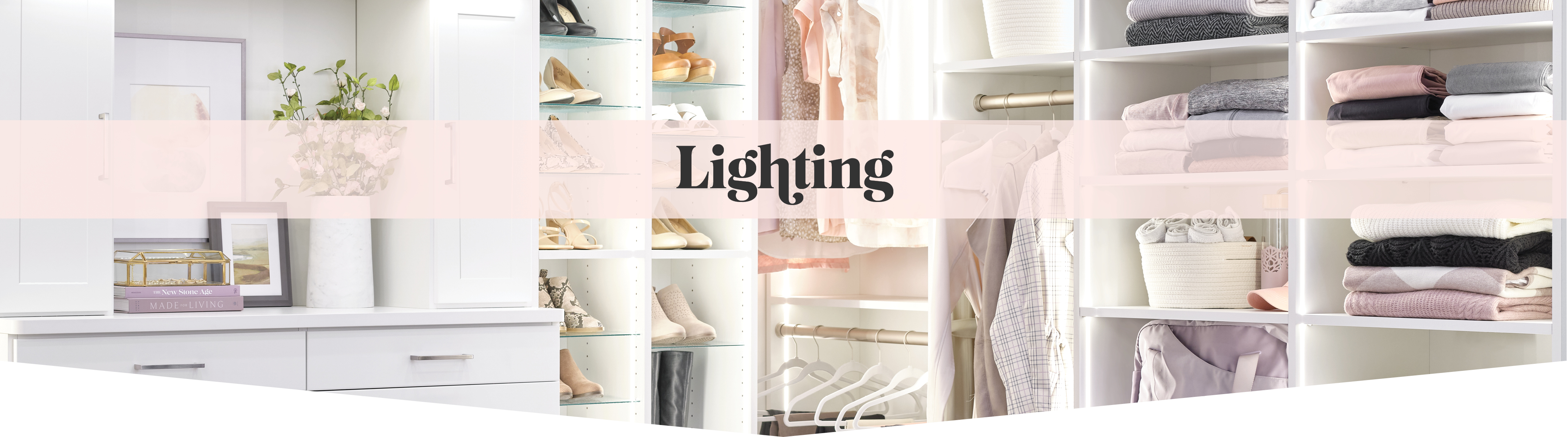 Custom lighting for your custom organization from Inspired Closets