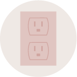 Integrated outlet icon for home office idea gallery