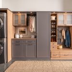 Laundry room and mudroom shared space with shoe storage from Inspired Closets