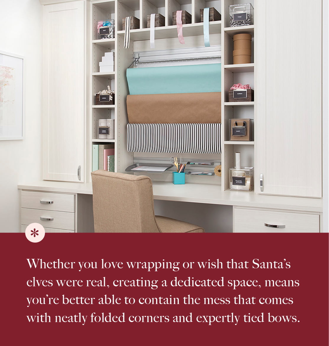 Craft station organization tips and tricks for the holidays from Inspired Closets