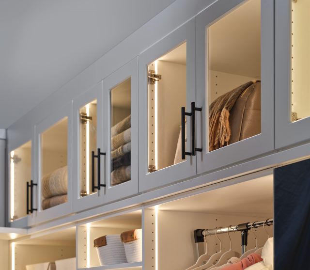 Boutique Closet | Arctic White & River Rock | Inspired Closets