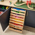 Kids Lego storage ideas for Inspired Closets scoop front beech drawers