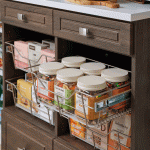 Slide out baskets for reach-in pantry from Inspired Closets