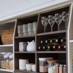 Seared Brown and White pantry storage from inspired Closets
