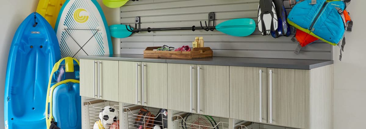 Water toy custom garage storage from Inspired Closets