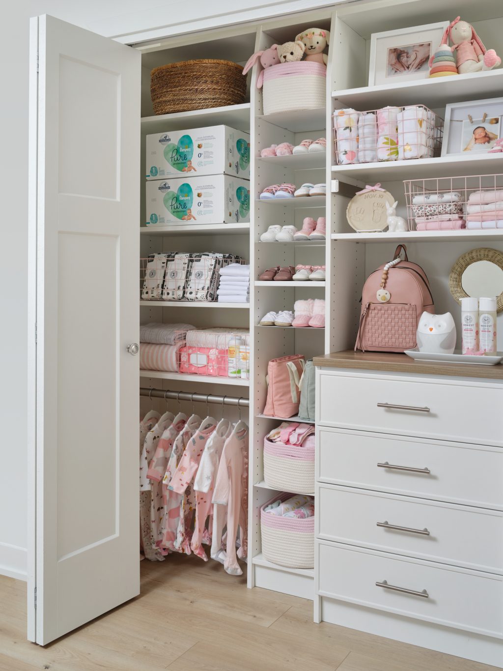 Girls Reach-In White Closets | Inspired Closets