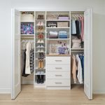 Teen girl's reach-in closet in white from Inspired Closets