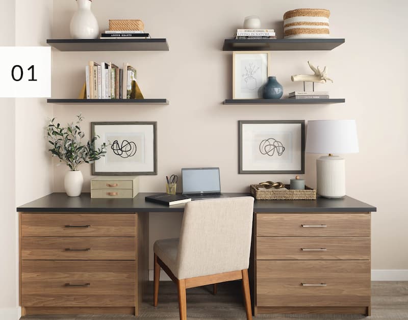 creating a home of office adds functionality to a spare room