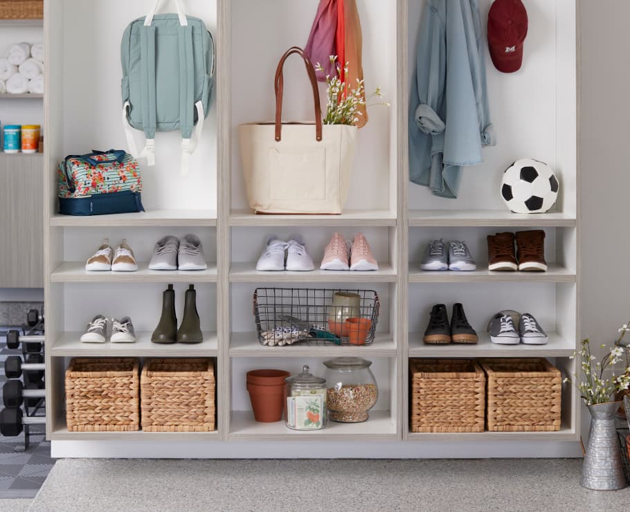 Floating Shelves and Cabinets