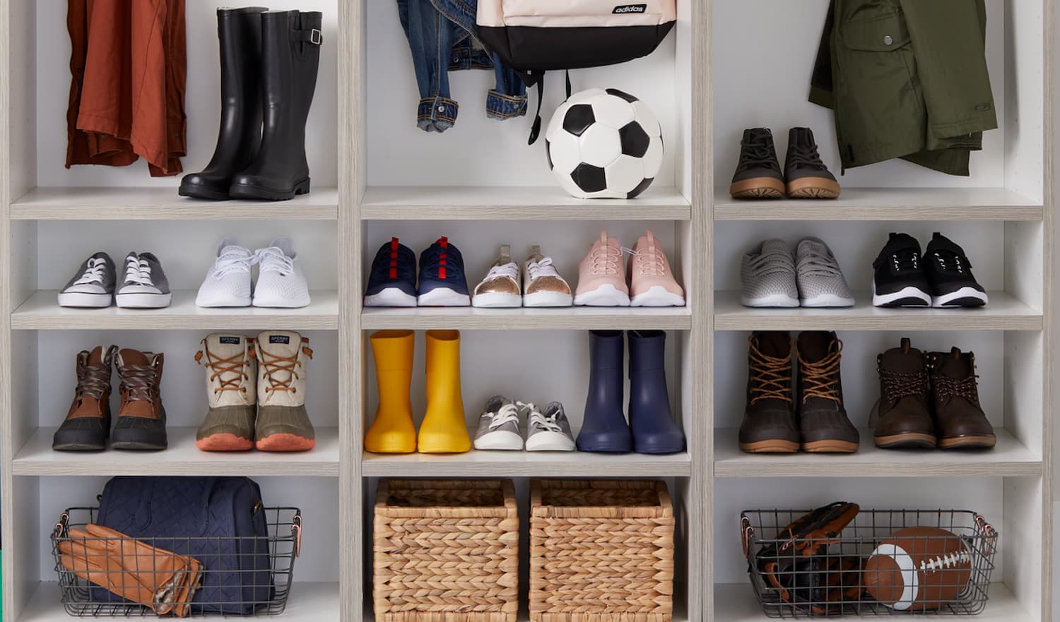 Shoes in Mudroom