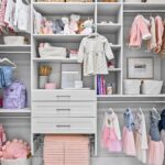 Little girl's closet organization