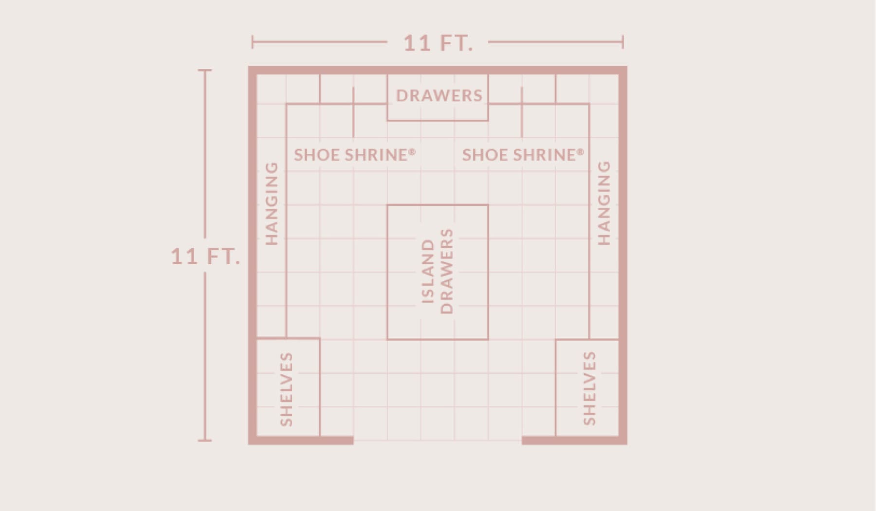 Layout with a Center Island