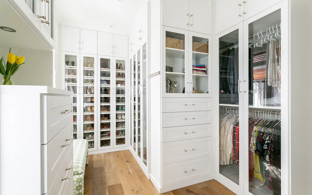 White Custom Walk-in Closet