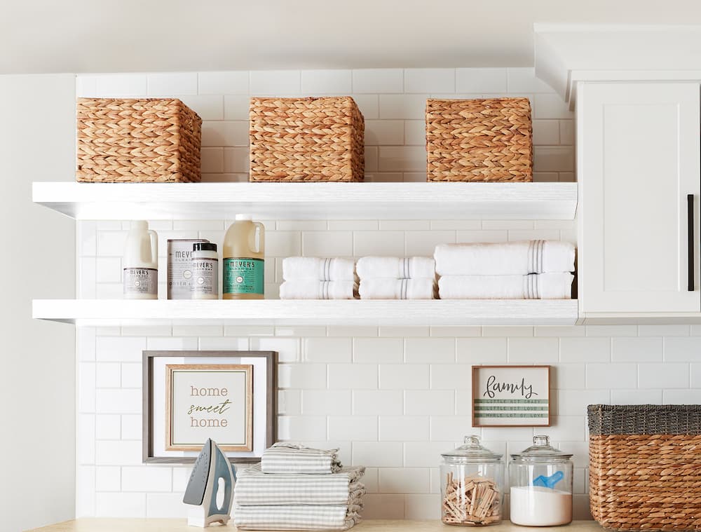 Laundry Countertop and Shelving