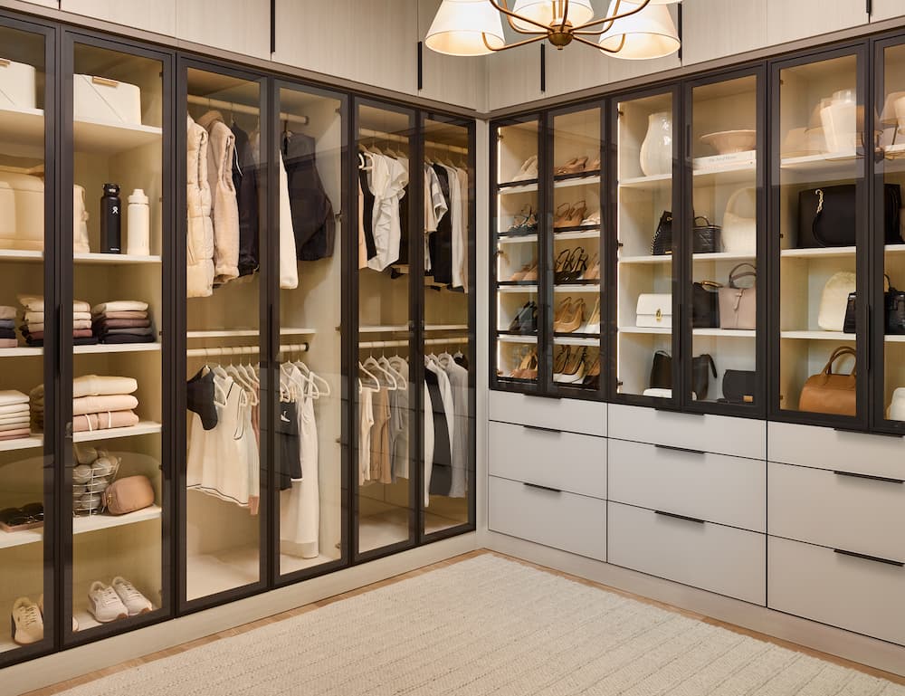 Closet with Glass Doors