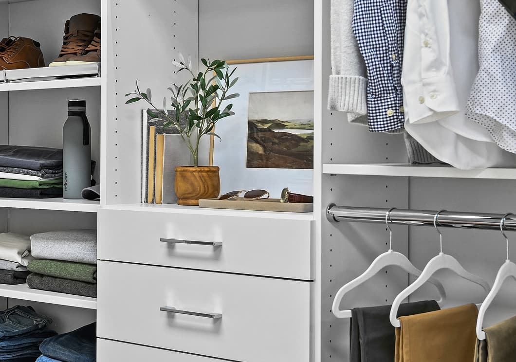 Closet with Shelves and Drawers