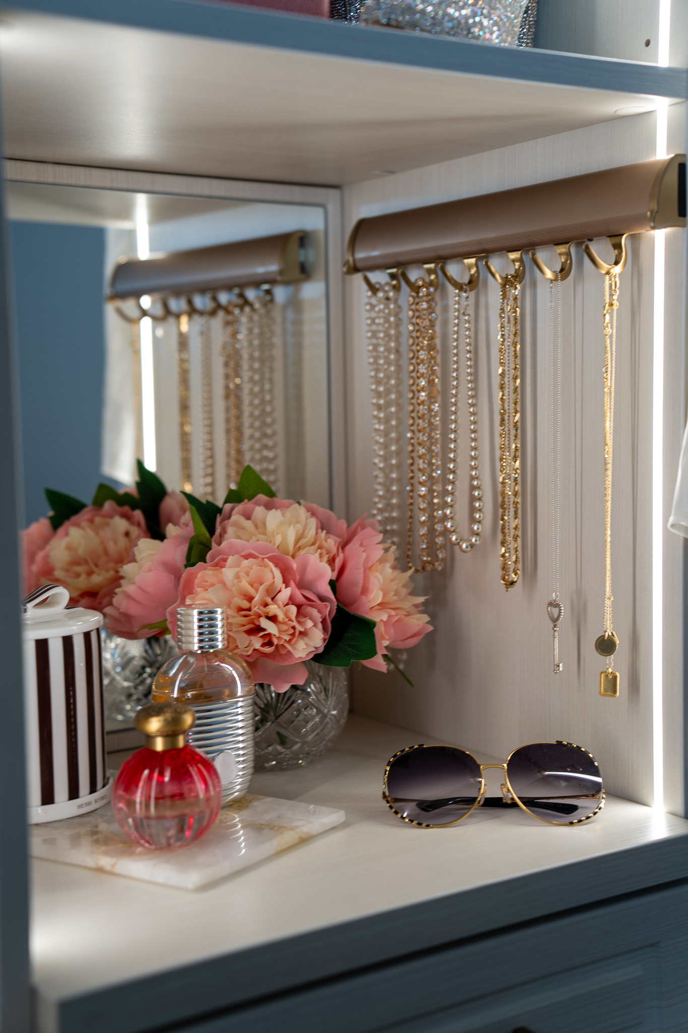 Chicago Promo Testimonial Image Jewelry Hanging