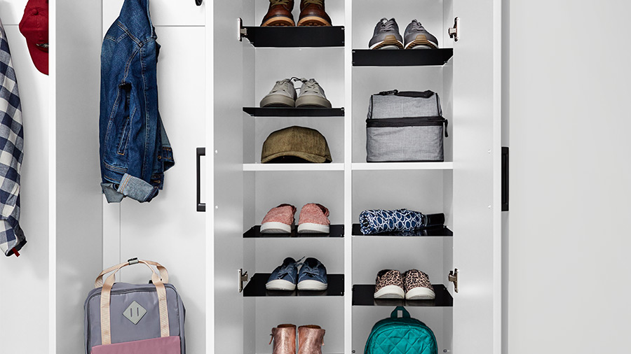 Use Shoe Bins and Baskets