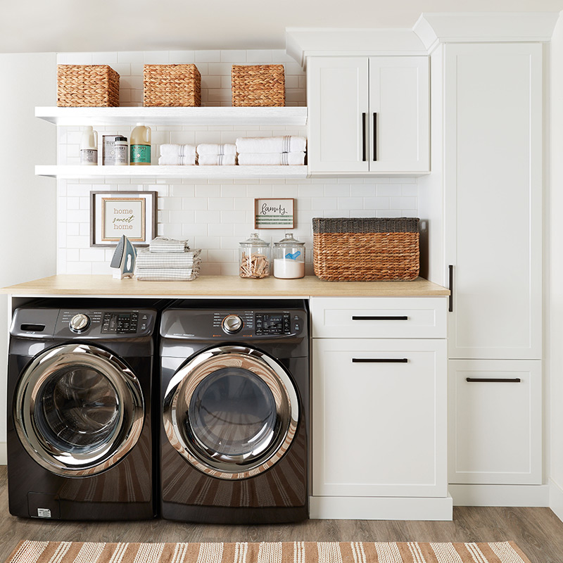 bright laundry room
