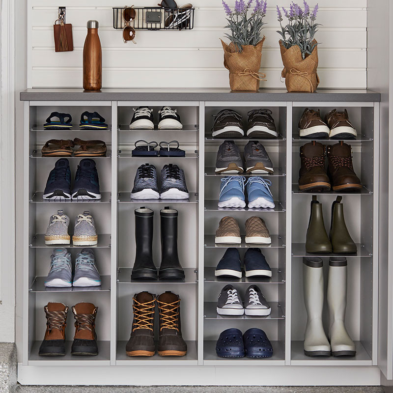 Mudroom Shoe Organization