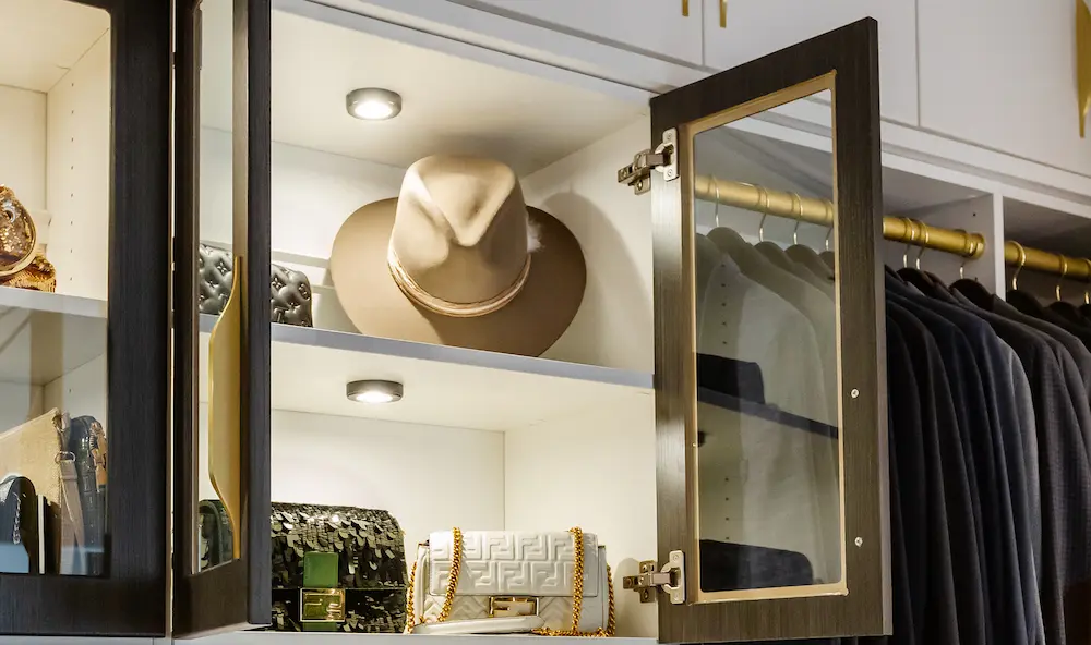 Closet Shelf with Hat