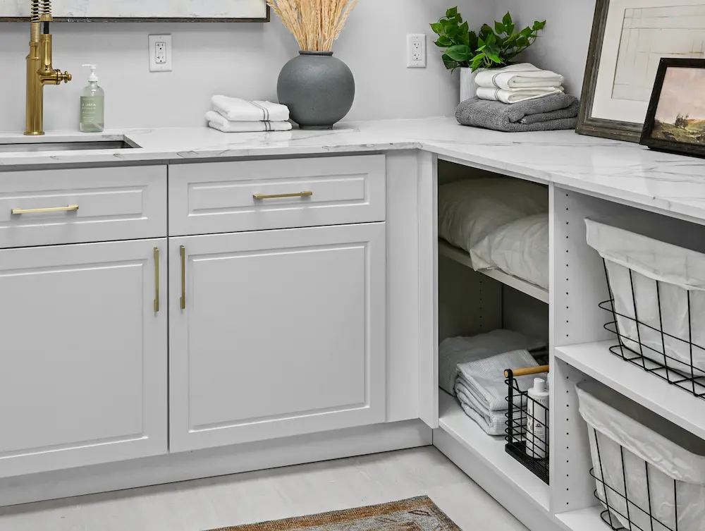 White Countertop and Storage
